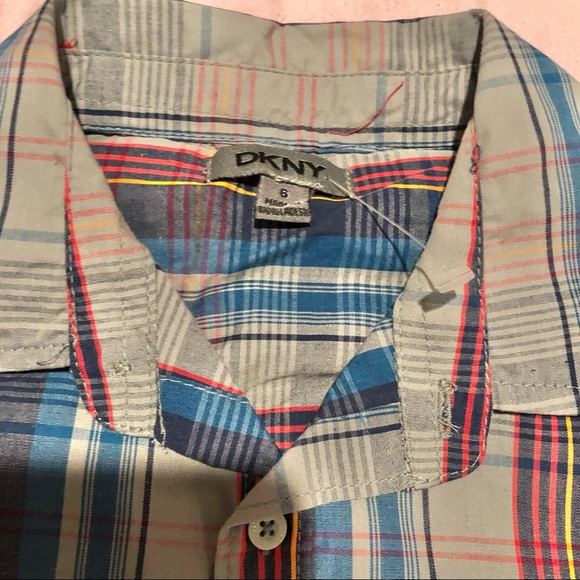 DKNY 3 Piece Set Dark Blue Jeans, Red T-Shirt Long Sleeve Shirt Size 6 Boys - Picture 4 of 12